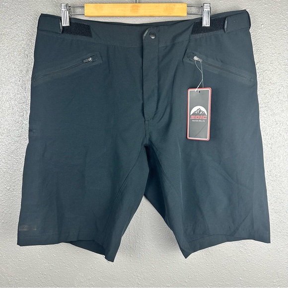 ZOIC Clothing Aire Short Unpadded Mountain Bike Men’s 2XL Black NWT 11” Inseam